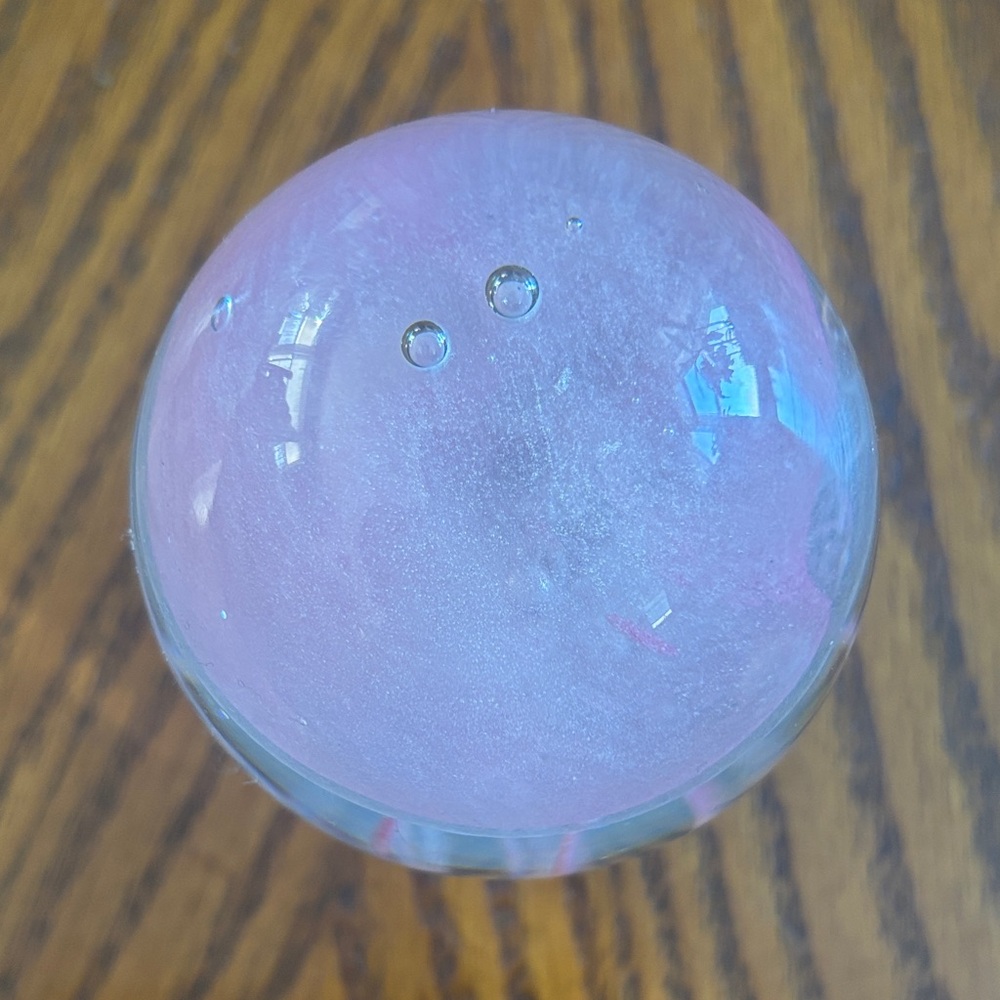 Pink Jellyfish Glass Paperweight - Picture 6 of 6